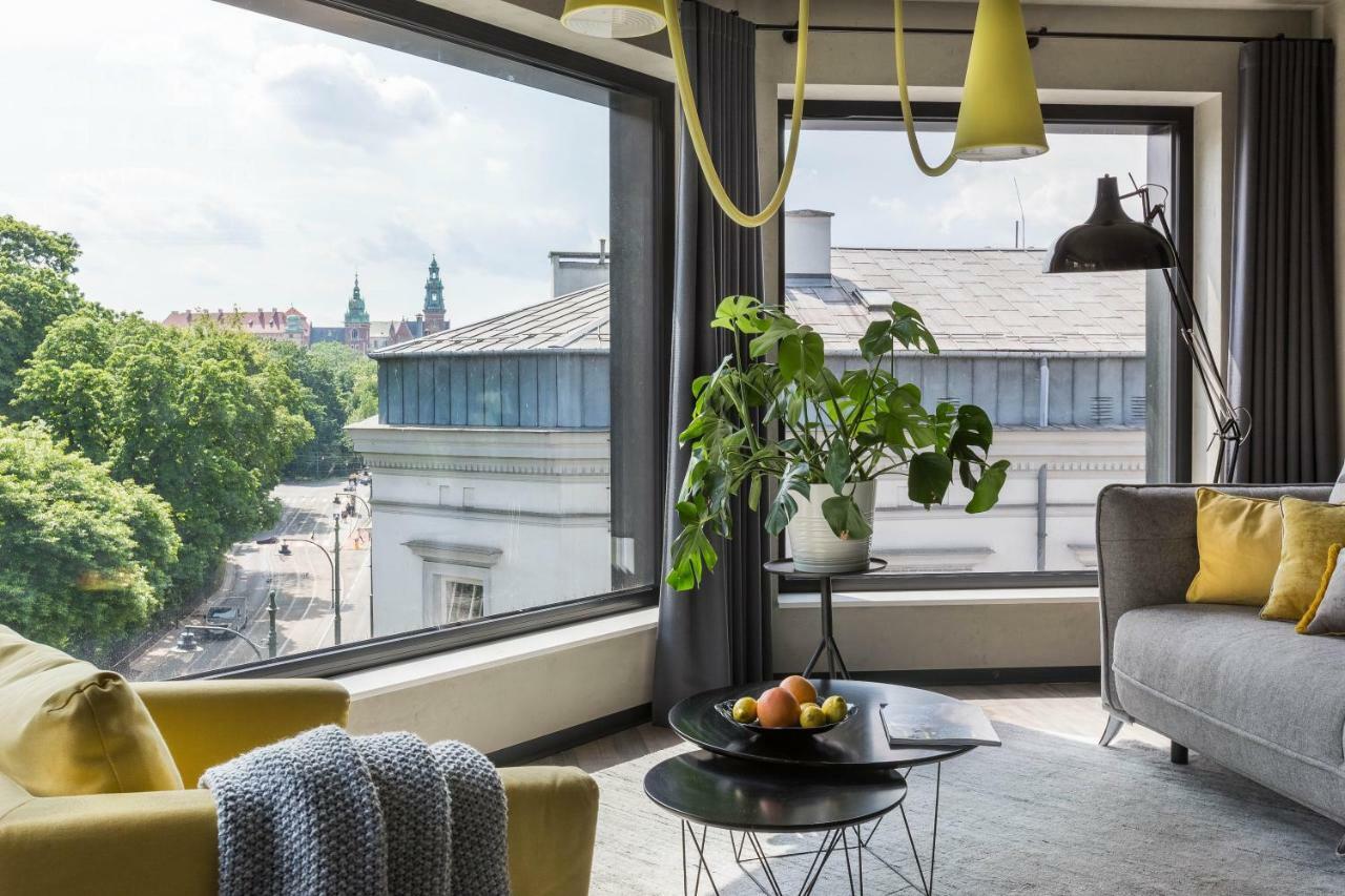 Modern View Of Planty Park Apartment Krakow Exterior photo